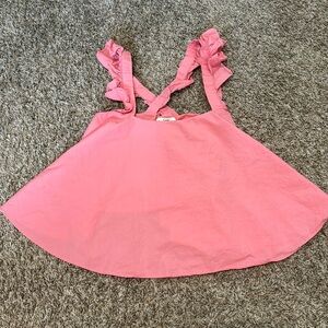 Pink Ruffle Summer Top